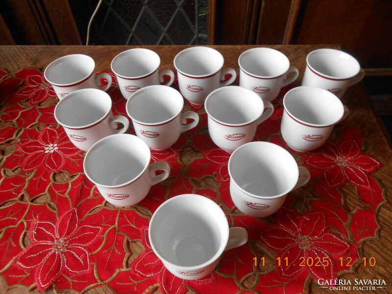 Zsolnay kávés csésze Tramini felirattal