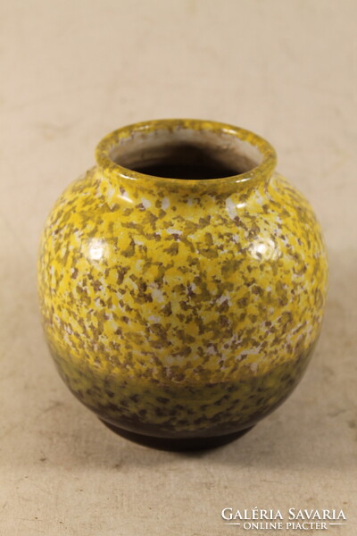 Szignált mázas kerámia kaspó 784