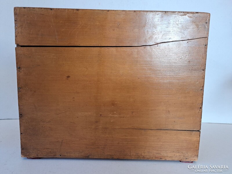 RITKASÁG! Mezvater torpedo Mez Rt. fa cérnás doboz, kis szekrény, remek állapot, gyűjteményi darab