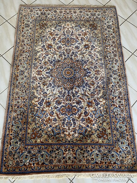 Exkluzív Isfahan Selyem Perzsa Szőnyeg  167x110
