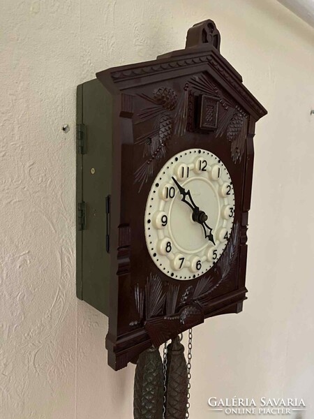 RÉGI MAJAK - BAKELIT ELŐLAPOS - KAKUKKOS ÓRA