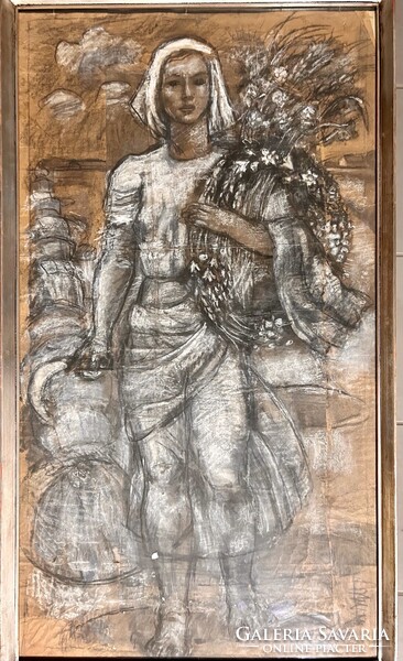 Mattioni Eszter, Arató leány, aukción szerepelt nagy méret!