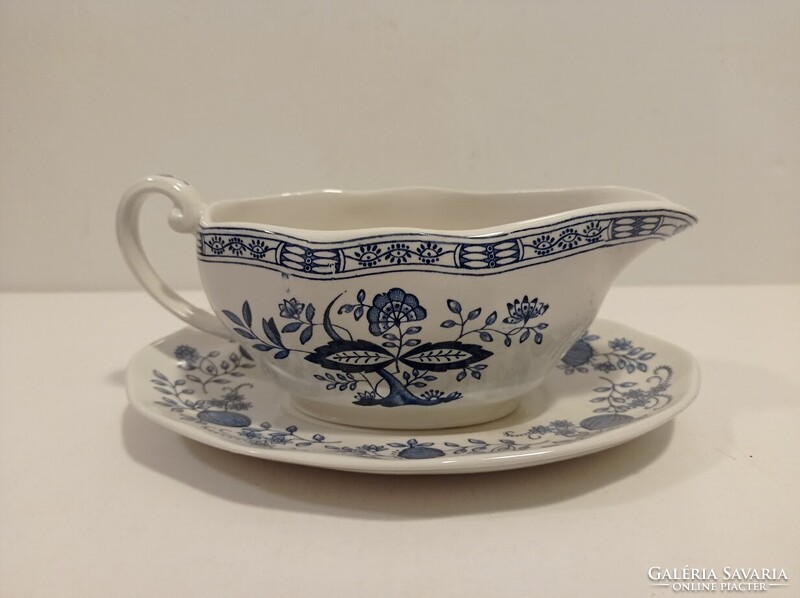 Enoch Wedgwood Blue Onion / kék hagymás Angol szószos fajansz kínáló