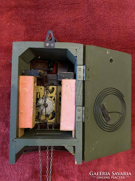 RÉGI MAJAK - BAKELIT ELŐLAPOS - KAKUKKOS ÓRA