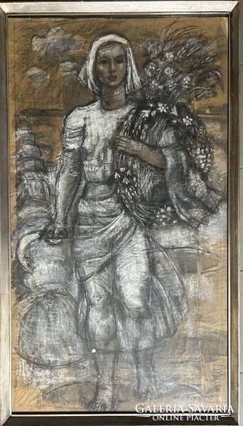 Mattioni Eszter, Arató leány, aukción szerepelt nagy méret!