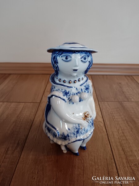 Régi Zsolnay Török János krumpli figura Lujza