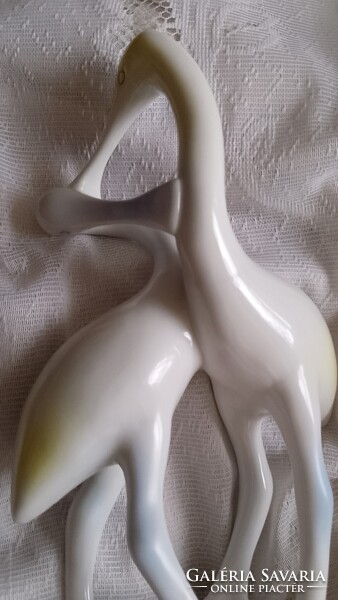 Hollóházi vízi madár páros hibátlan