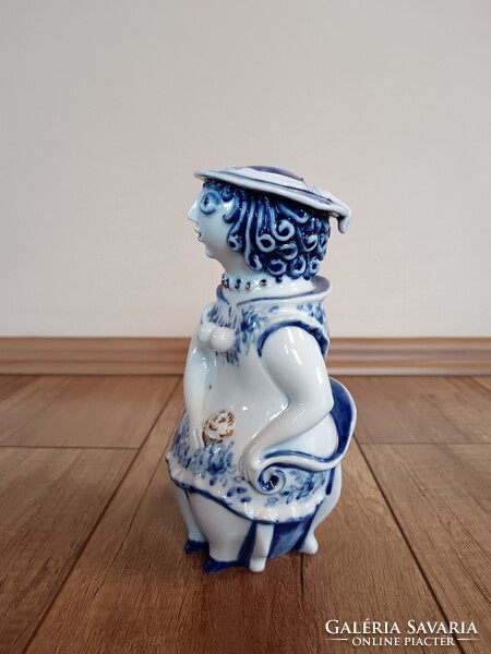 Régi Zsolnay Török János krumpli figura Lujza