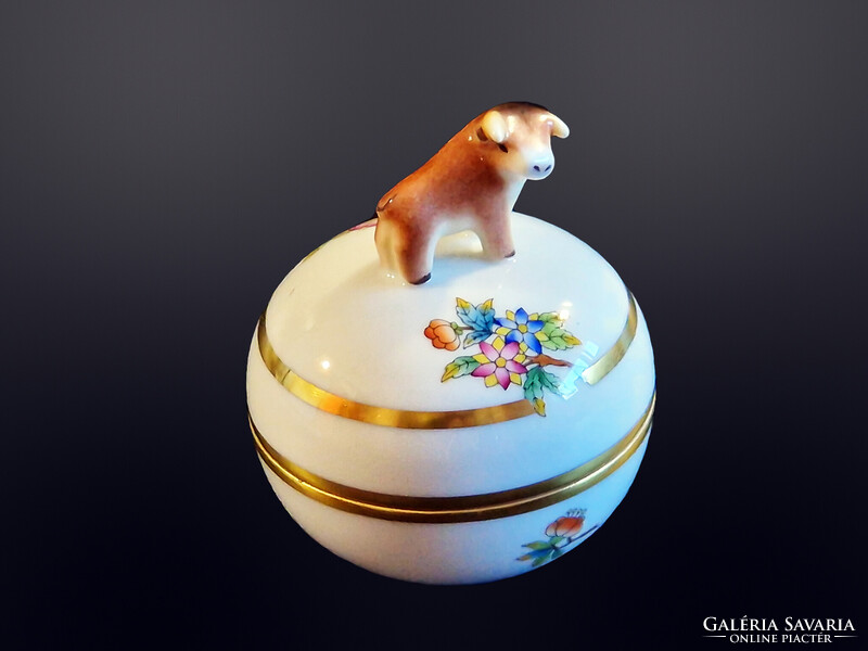 Herendi bika fogós viktória mintás bonbonier