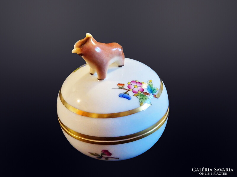 Herendi bika fogós viktória mintás bonbonier