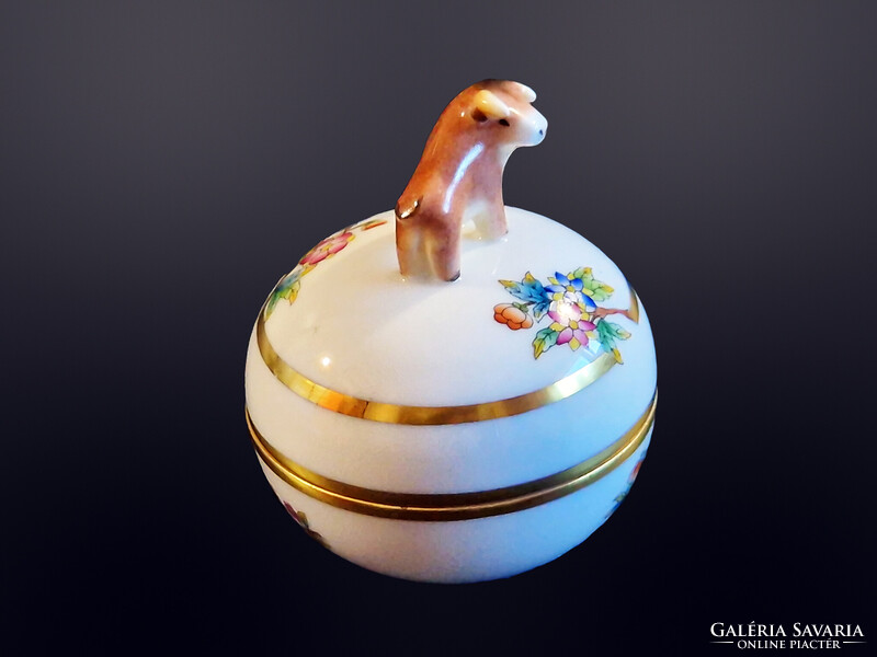 Herendi bika fogós viktória mintás bonbonier