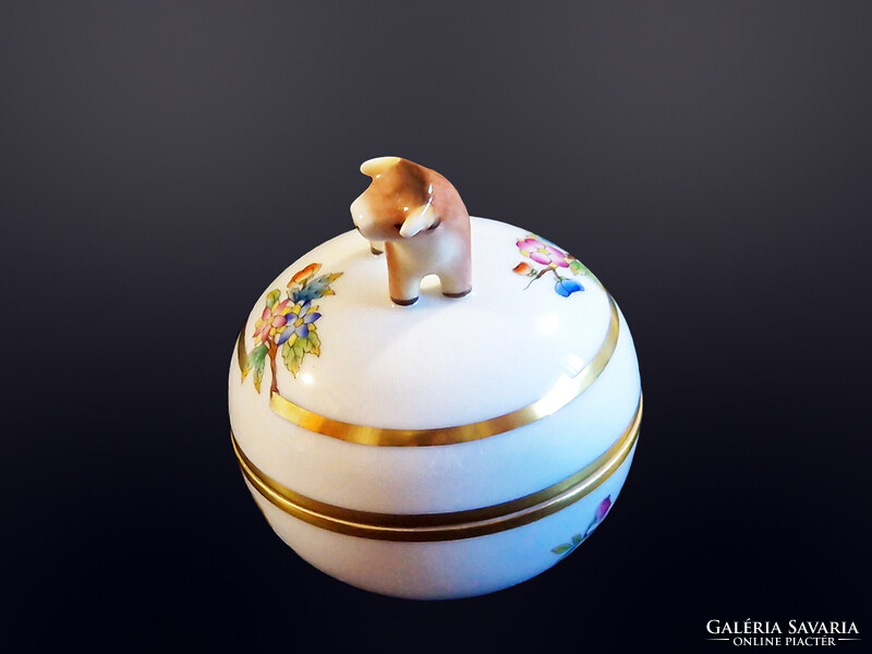 Herendi bika fogós viktória mintás bonbonier