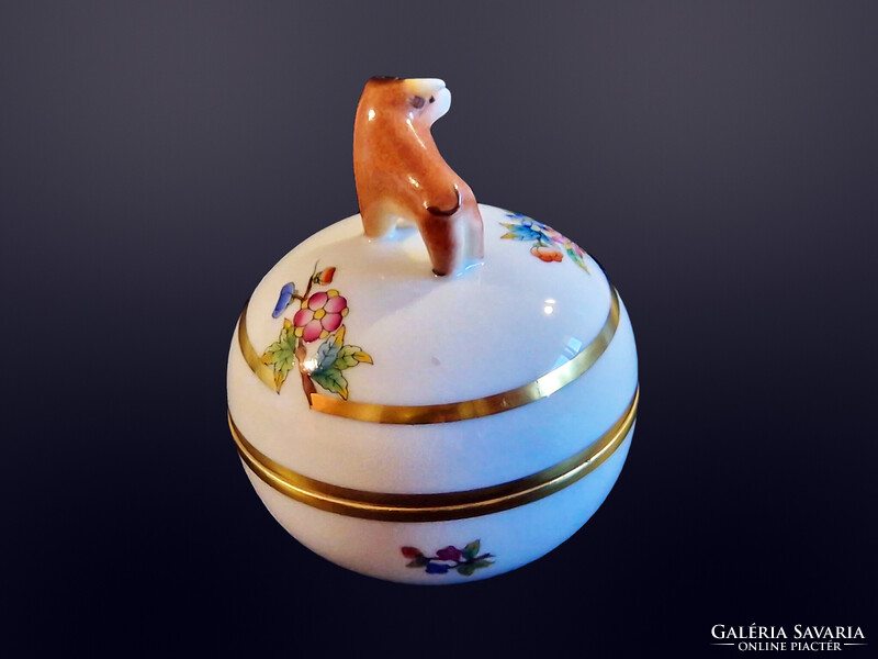 Herendi bika fogós viktória mintás bonbonier