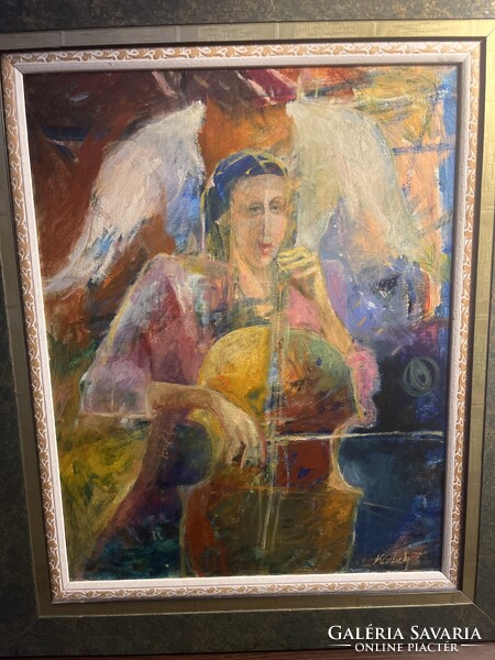 Korbely István Etüd olaj vászon