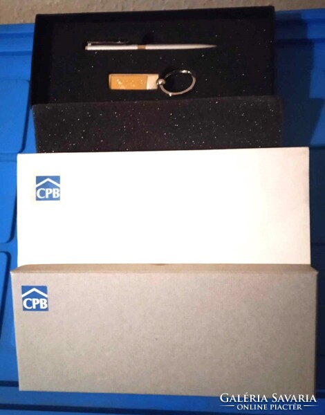 Unused Pen and Key Chain set from CPB real estate Xcenter 13 office building