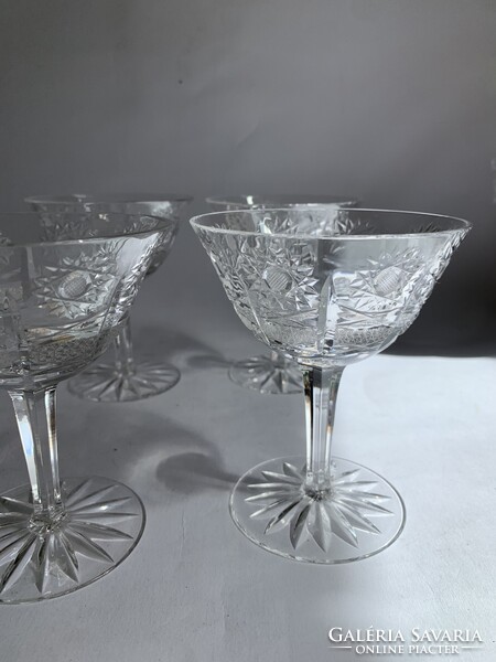 Pezsgős kristálypohár készlet 6 db