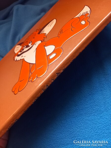 VUK a kisróka mesefigurás Retro zomànctàbla Tűzzománc Tábla Ritka!!!