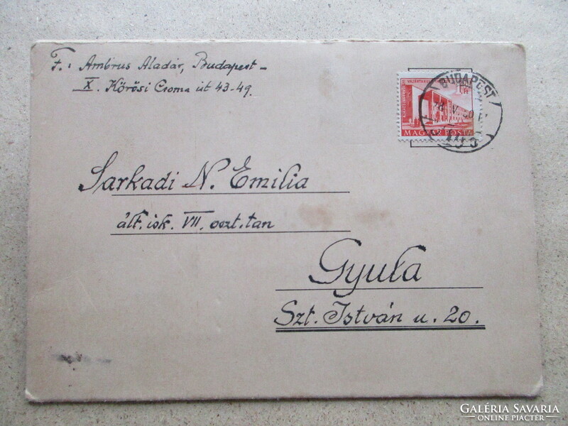 1958. Budapest Halászbástya kinyitható térbeli képeslap (117)