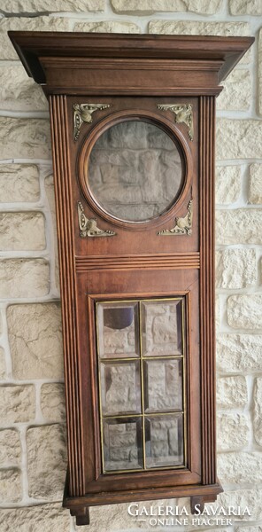 Szecessziós Art Deco falióra doboz,Fali vitrin szekrény kulcstartó lámpa tartó,Ereklye ,hàzi àldàs