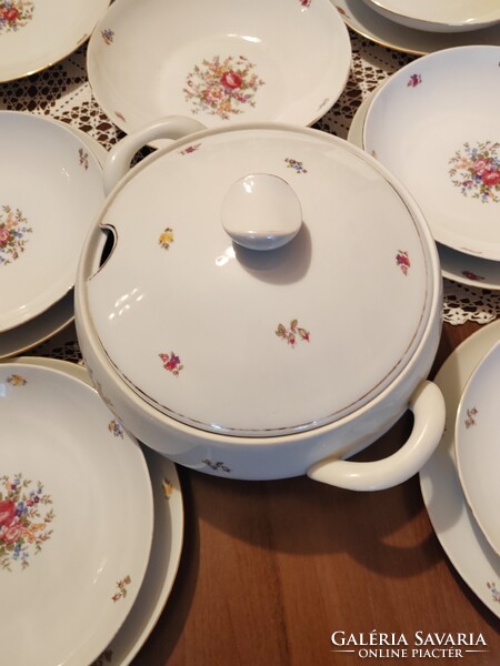 Régi, Jarolina Lengyel porcelán gyár 70-es évekből származó 22 darabos étkészlet