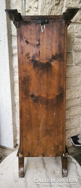 Szecessziós Art Deco falióra doboz,Fali vitrin szekrény kulcstartó lámpa tartó,Ereklye ,hàzi àldàs