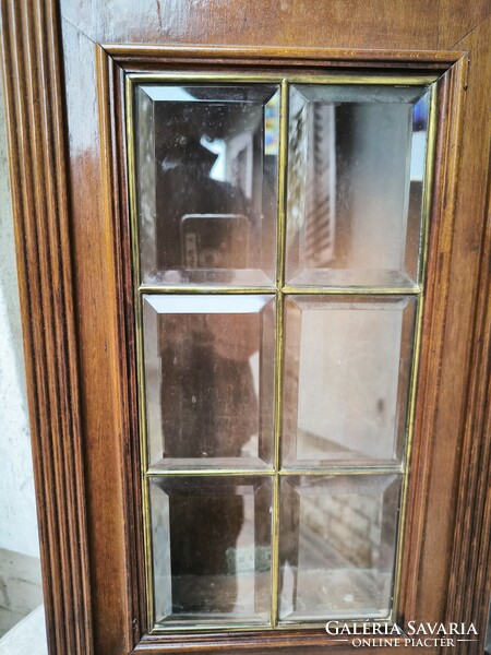 Szecessziós Art Deco falióra doboz,Fali vitrin szekrény kulcstartó lámpa tartó,Ereklye ,hàzi àldàs