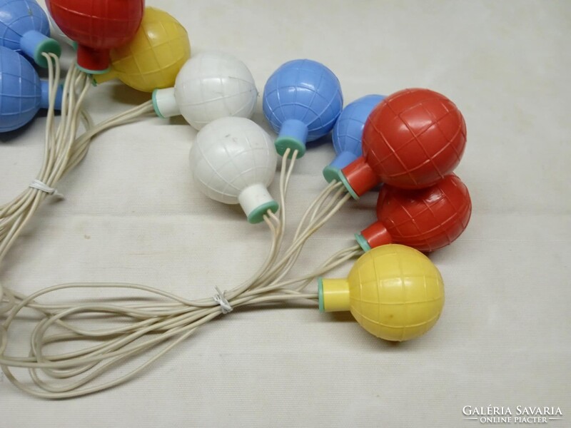 Régi, retró karácsonyfa égősor, izzósor  18 darabos,   --15--