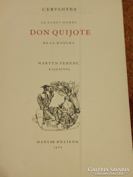 Cervantes / Don Quijote 1962 / Martyn Ferenc rajzaival