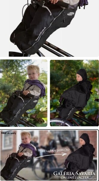 Deryan, holland, esőálló biciklis gyerek overáll és poncsó. 7 hó-2,5 éves korig