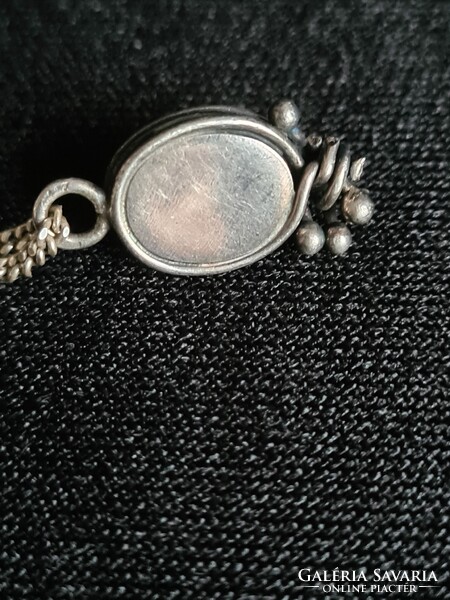 Kék köves lapis lazuli ékszerész által készített gyűrű és nyaklánc medál szett