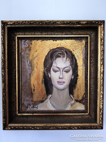 Cs. Pataj Mihály: Leányfej / festmény /