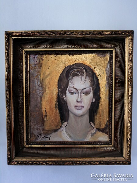 Cs. Pataj Mihály: Leányfej / festmény /
