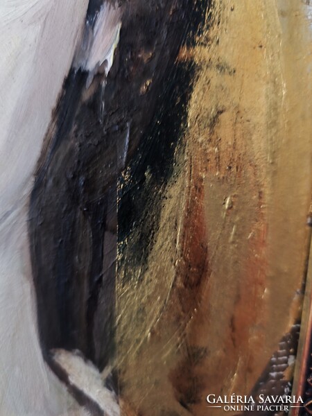 Cs. Pataj Mihály: Leányfej / festmény /