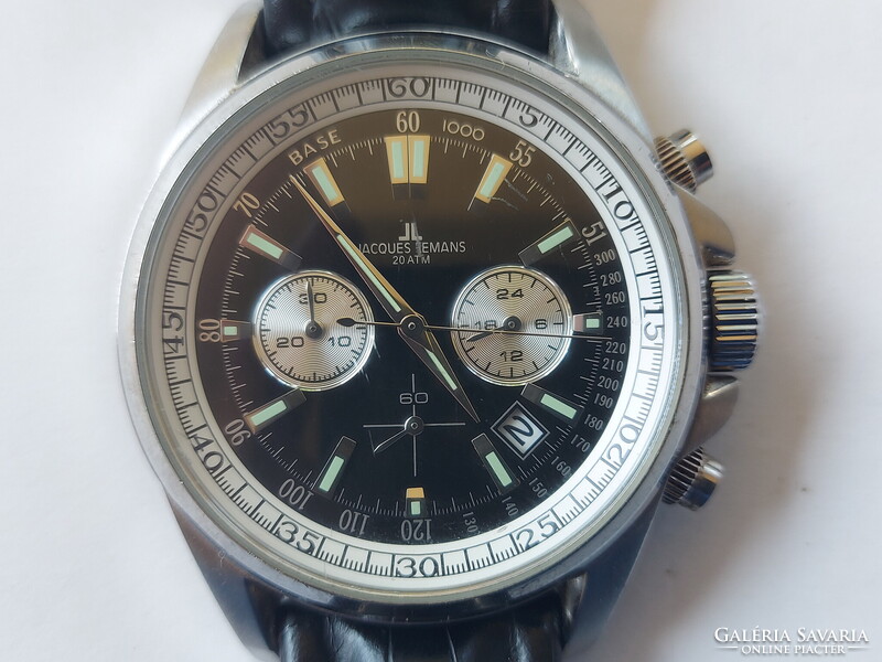 Jacques Lemans Chronograph férfi acél karóra