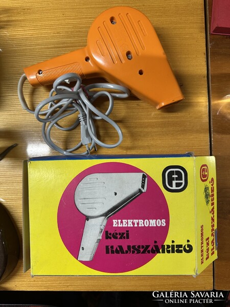 Régi, retro hajszárító, eredeti dobozával