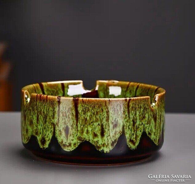 Kerámia hamutartó zöld