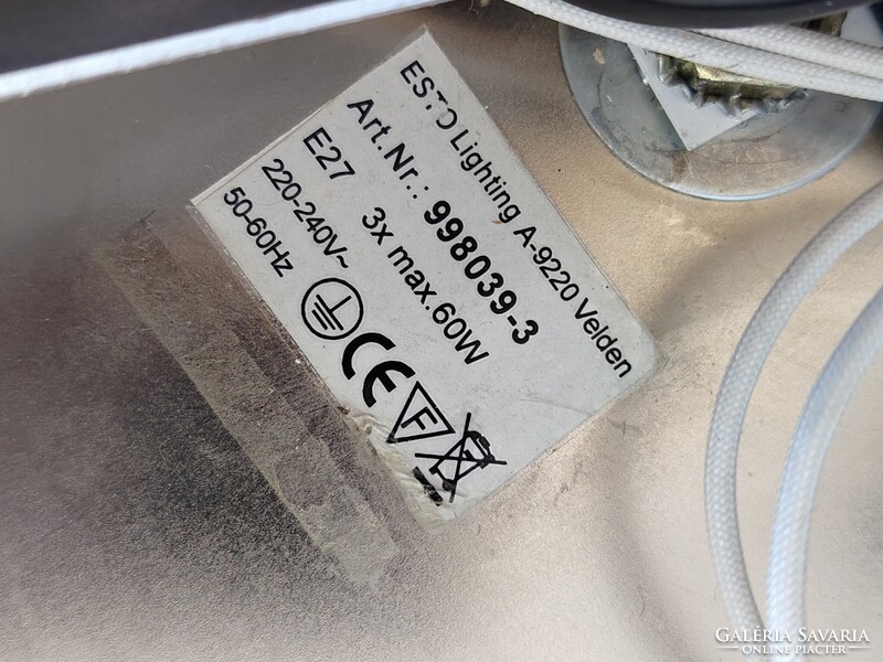 Space age Űrkorszaki króm mennyezeti lámpa Etro ALKUDHATÓ