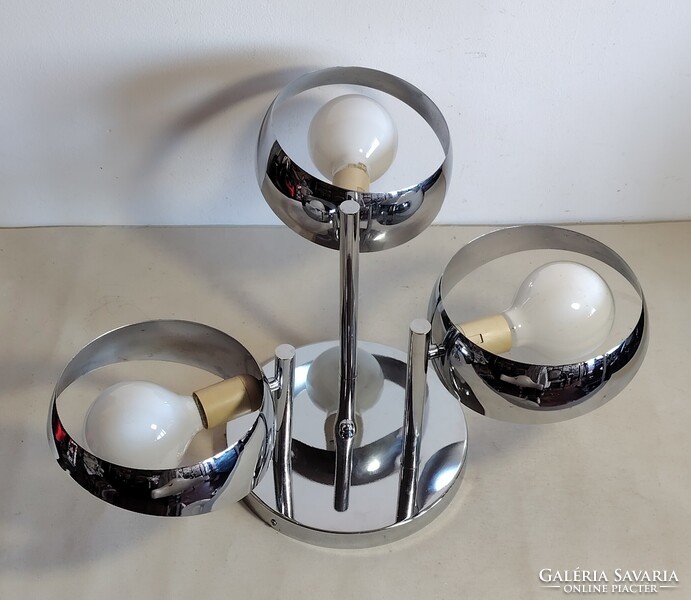 Space age Űrkorszaki króm mennyezeti lámpa Etro ALKUDHATÓ