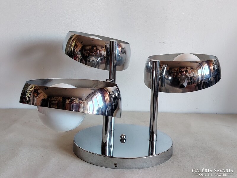 Space age Űrkorszaki króm mennyezeti lámpa Etro ALKUDHATÓ