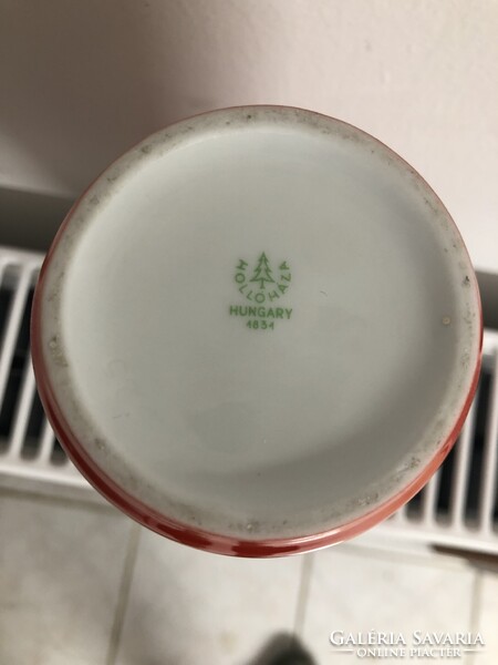 Retro régi nagyo szép hollóházi váza (17cm)