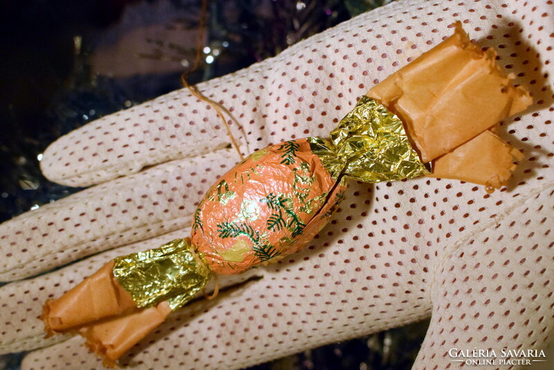 4 darab igazán Régi konzum szaloncukor  ,  karácsonyfadísz