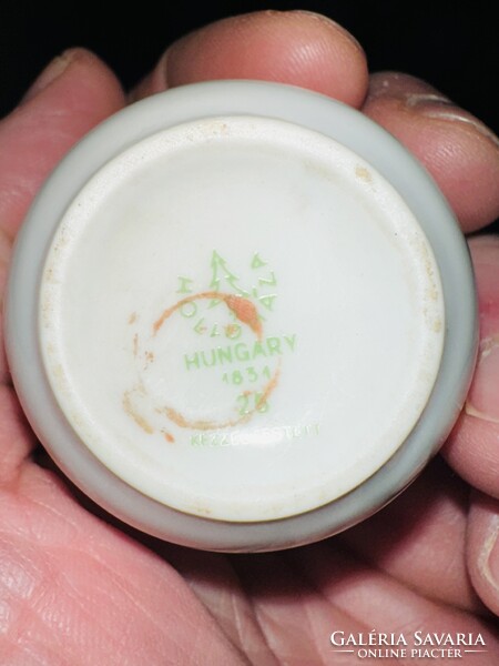 Hollóháza porcelán kulacs + 4 pohár