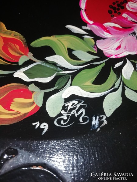 Ritka jelzett 53 cm átmérőjű gyümölcs falitányér  1943 Több száz aukció és akció vegye - vigye