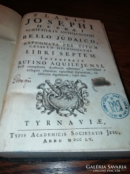 TÉTEL(Flavius Josephus): Flavii Josephi hebraei scriptoris.Több száz aukció és akció vegye - vigye