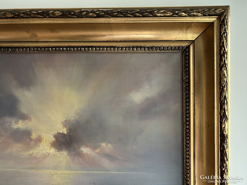 Mészáros Jenő (1883-????) Aranyhíd a Balatonon