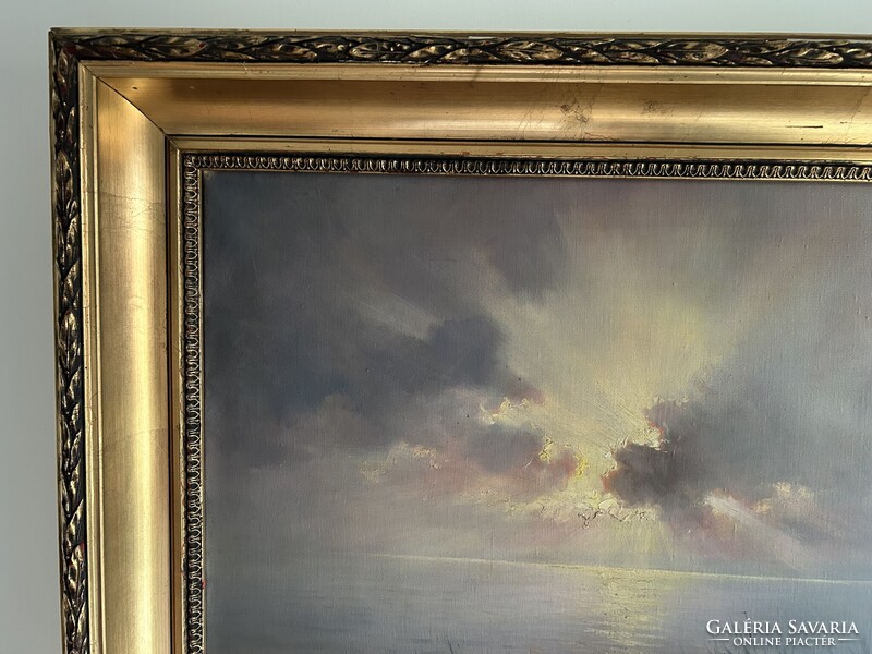 Mészáros Jenő (1883-????) Aranyhíd a Balatonon