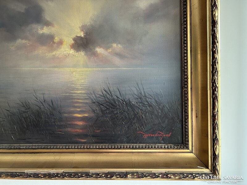 Mészáros Jenő (1883-????) Aranyhíd a Balatonon