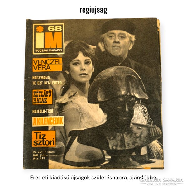 1968 július    /  IM Ifjúsági Magazin  /  Újság - Magyar / Havilap. Ssz.:  33264