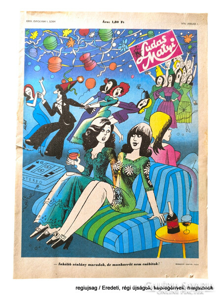 1976 január 1  /  Ludas Matyi  /  Eredeti újság Ssz.:  30546