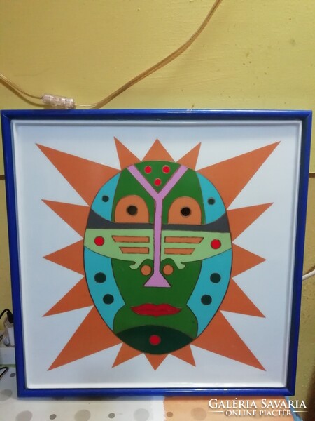 From the Szasz Endre collection, 1979, 46 cm x 46 cm, unique piece, very good sale due to profile change.